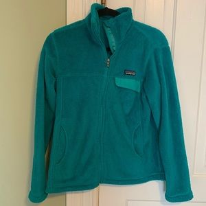 Patagonia Re-Tool Full Zip Size M turquoise